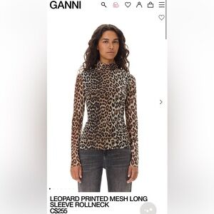 GANNI Leopard Long Sleeve